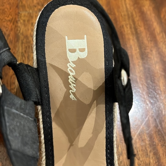 Browns wedges with black straps, size 39 - Picture 3 of 4